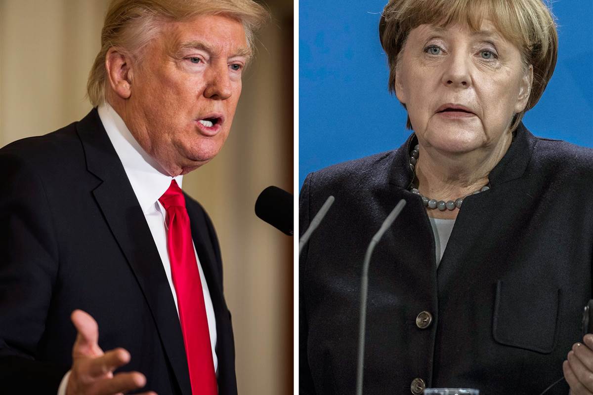 ميركل وترامب