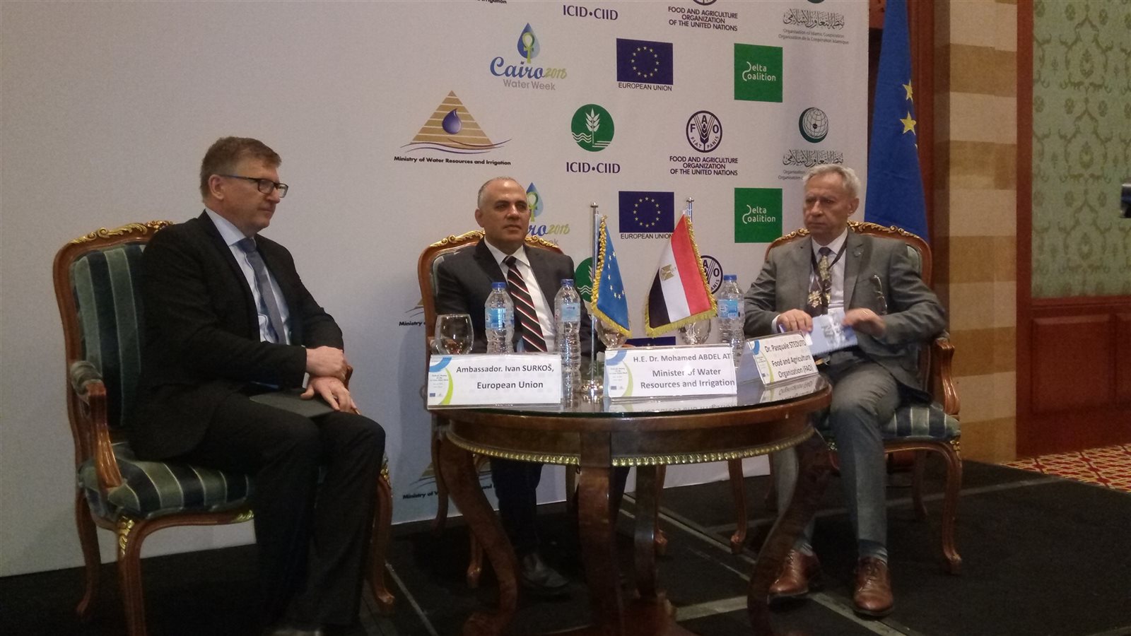 صورة من مؤتمر أسبوع المياه الأول بالقاهرة