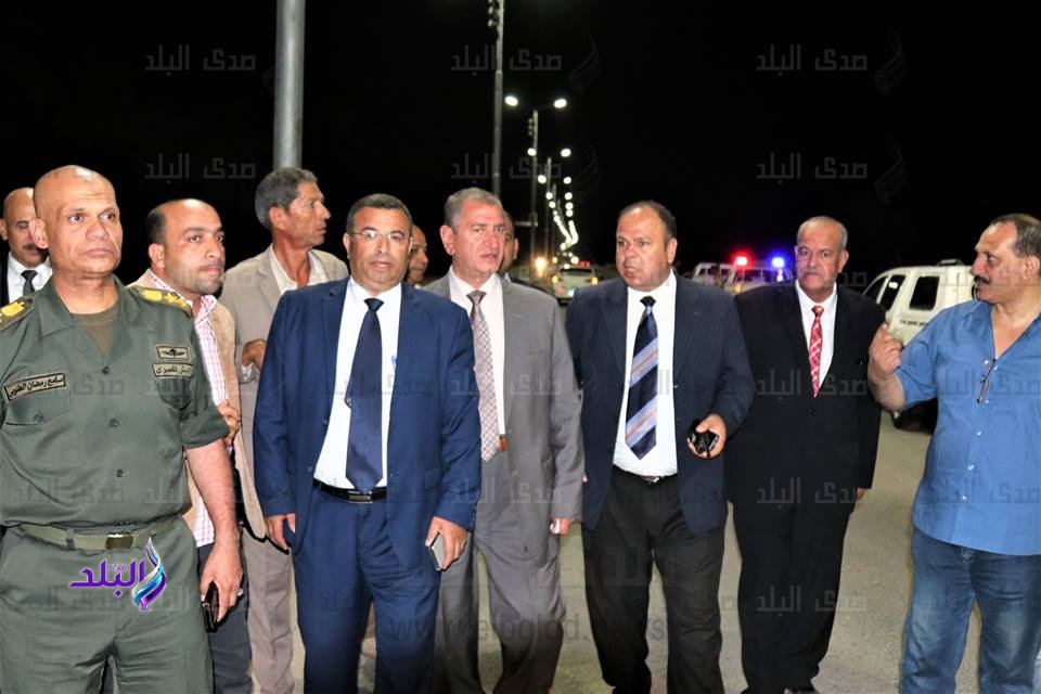 محافظ كفر الشيخ يتفقد تطوير وإنارة طريق بلطيم
