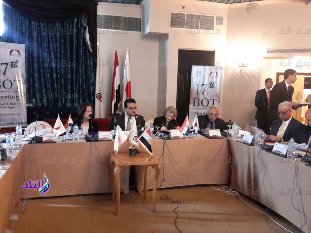 اجتماع مجلس أمناء الجامعة المصرية اليابانية 
