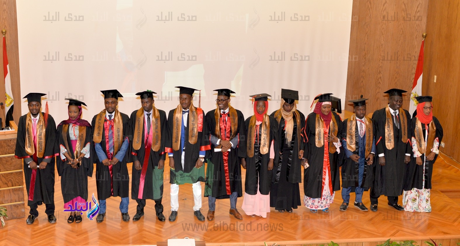 جامعة المنصورة تحتفل بتخرج 80 من الطلاب النيجيريين