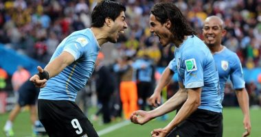 سواريز وكافانى نجوم منتخب أوروجواى سواريز وكافانى نجوم منتخب أوروجواى