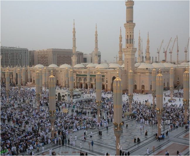 المسجد النبوي في أول أيام رمضان