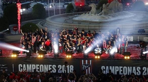 احتفالات عارمة لجمهور أتلتيكو بلقبي "يوروباليج"ودوري السيدات