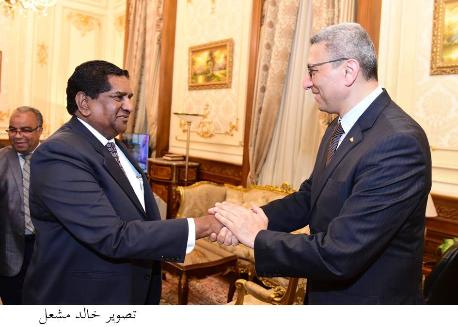 أمين عام البرلمان وسفير سيريلانكا بالقاهرة