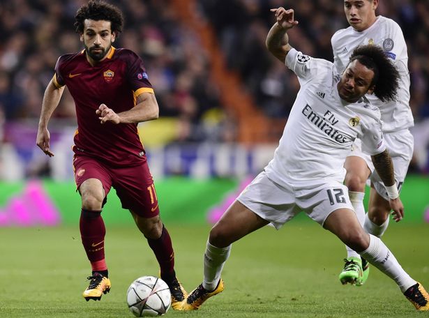 محمد صلاح ومارسيلو محمد صلاح ومارسيلو