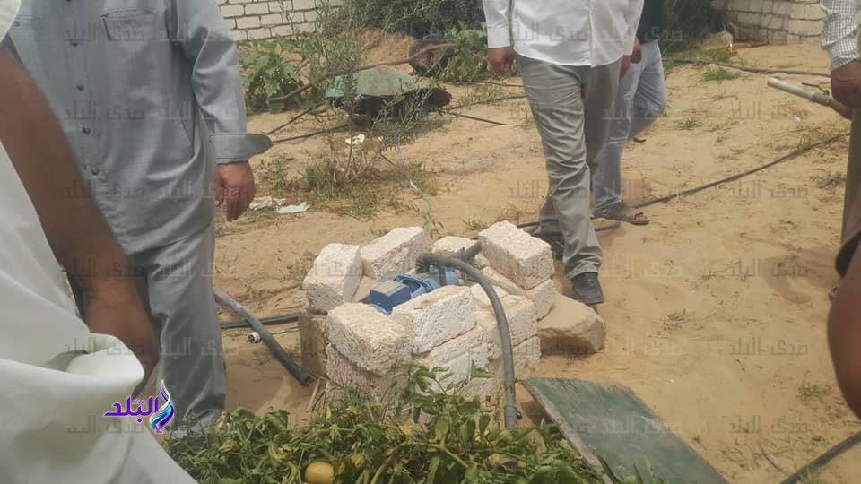 تعدي علي خطوط المياه بسيناء