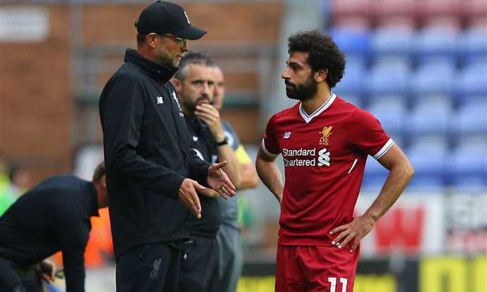 كلوب مدرب ليفربول مع محمد صلاح 