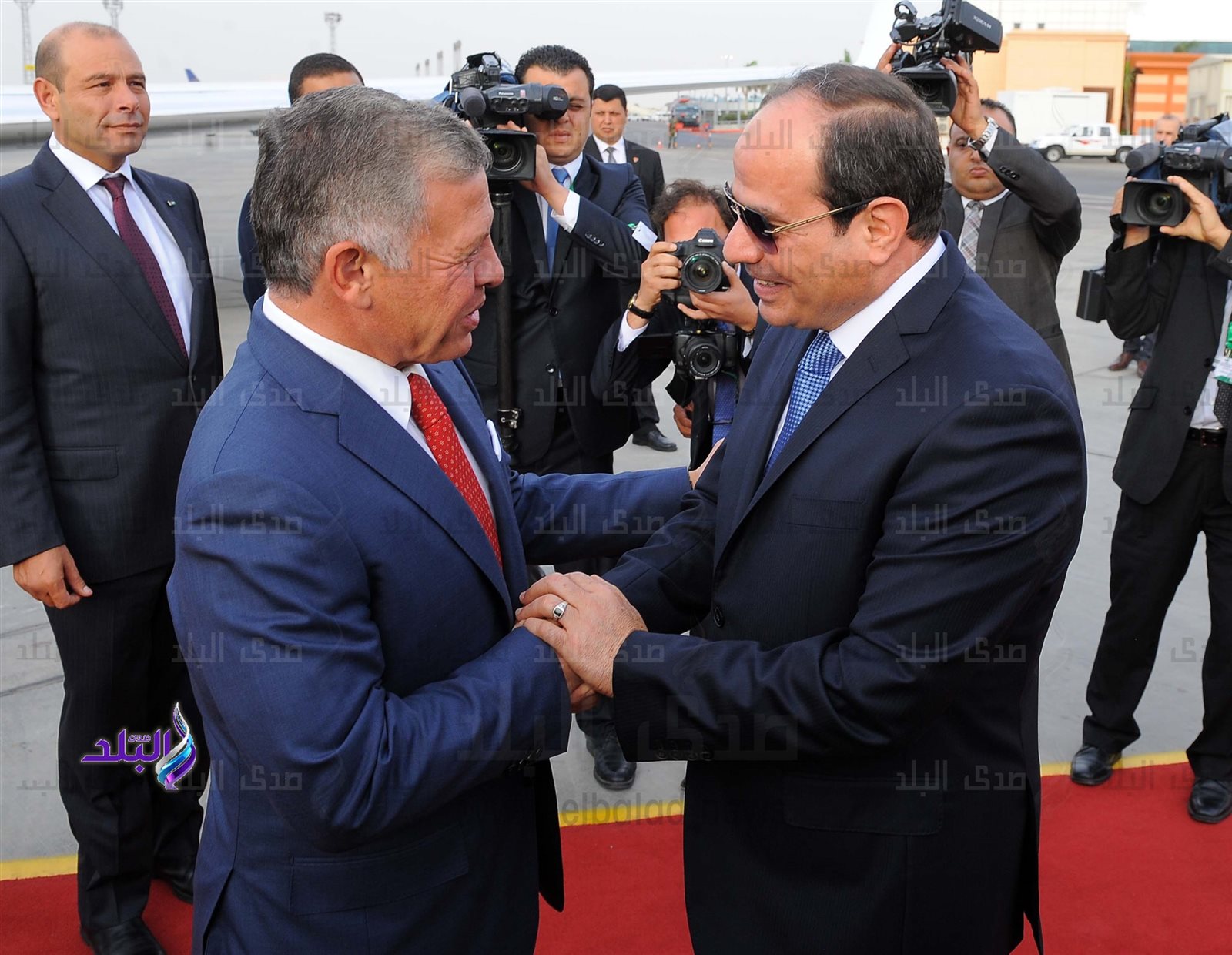 الرئيس عبد الفتاح السيسي وملك الأردن