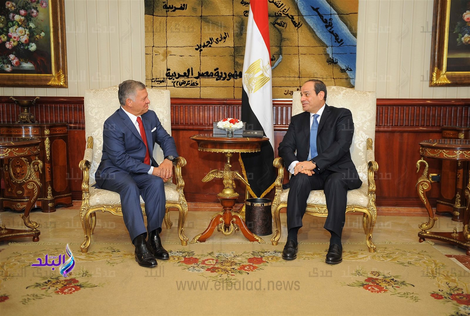 الرئيس عبد الفتاح السيسي وملك الأردن الرئيس عبد الفتاح السيسي وملك الأردن