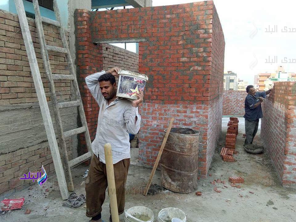 صورة لأحد عمال البناء