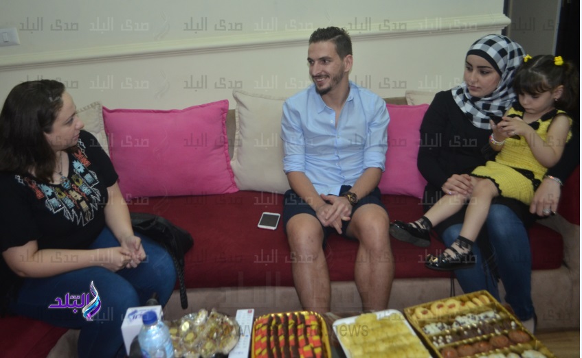 مؤيد العجان واسرته مع ريهام بكير