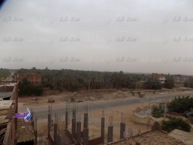 غيوم تغطي سماء الوادي الجديد 