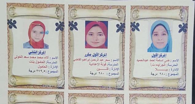 ننشر أسماء أوائل الشهادة الإعدادية بكفر الشيخ.. صور ننشر أسماء أوائل الشهادة الإعدادية بكفر الشيخ.. صور