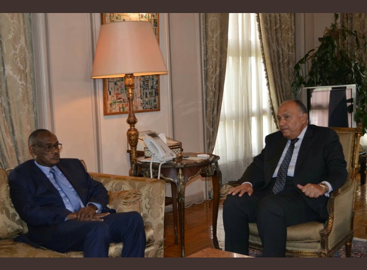 سامح شكري ونظيره السوداني