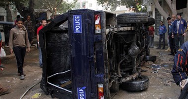 اصطدام سيارة شرطة - ارشيفيه اصطدام سيارة شرطة - ارشيفيه