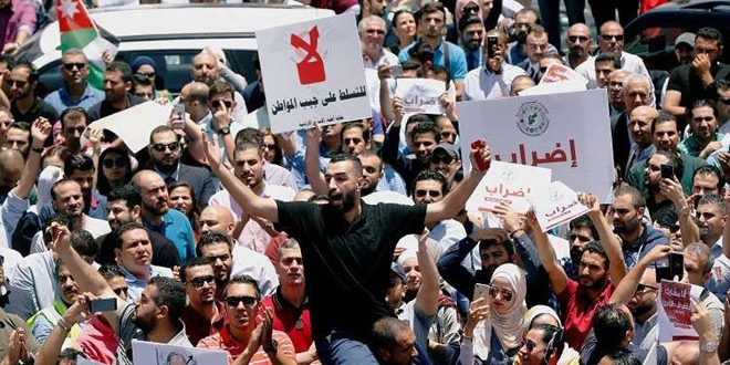  الأعمال الاحتجاجية على مشروع قانون ضريبة الدخل في الإردن