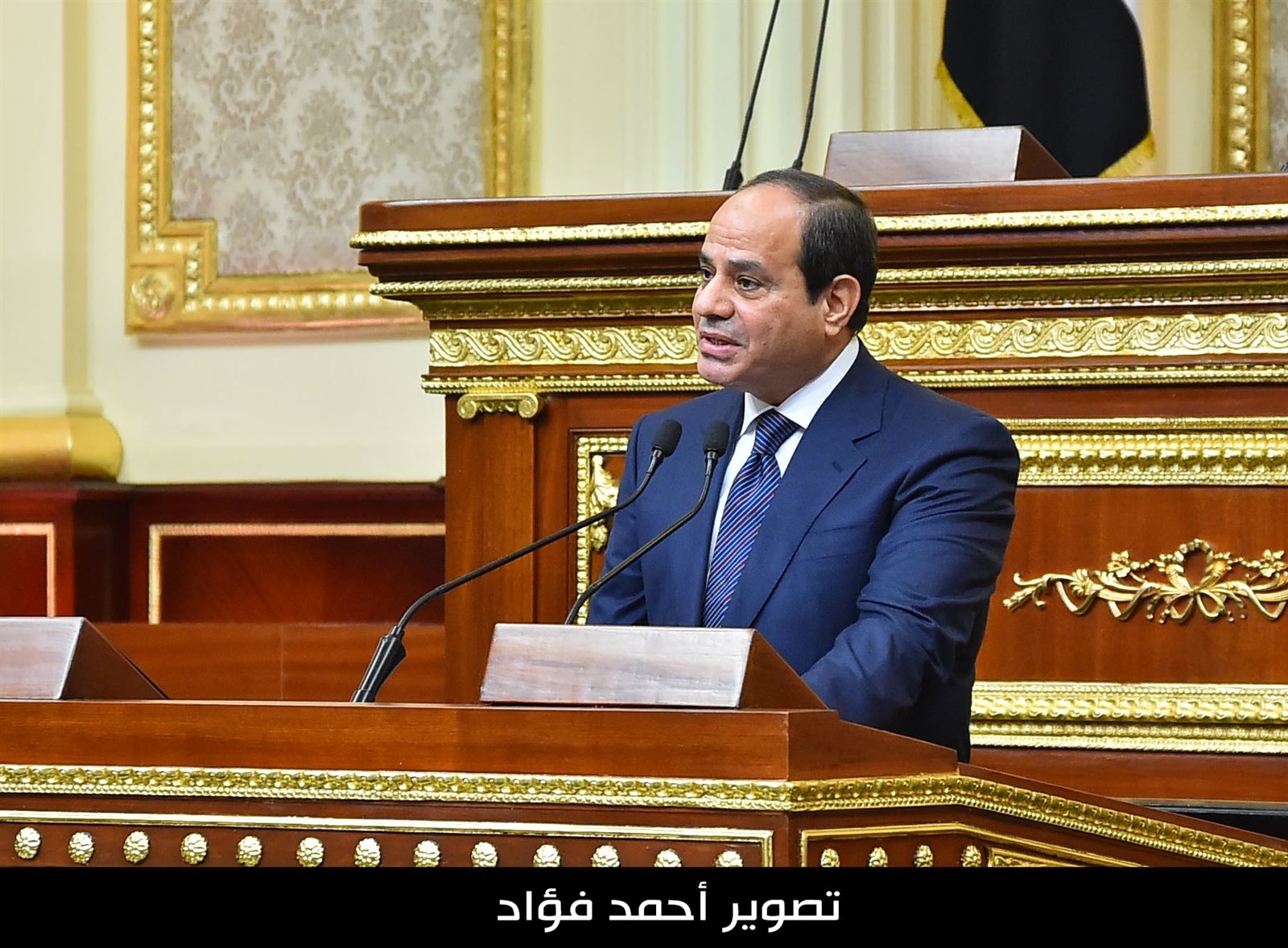 الرئيس السيسي خلال كلمته 
