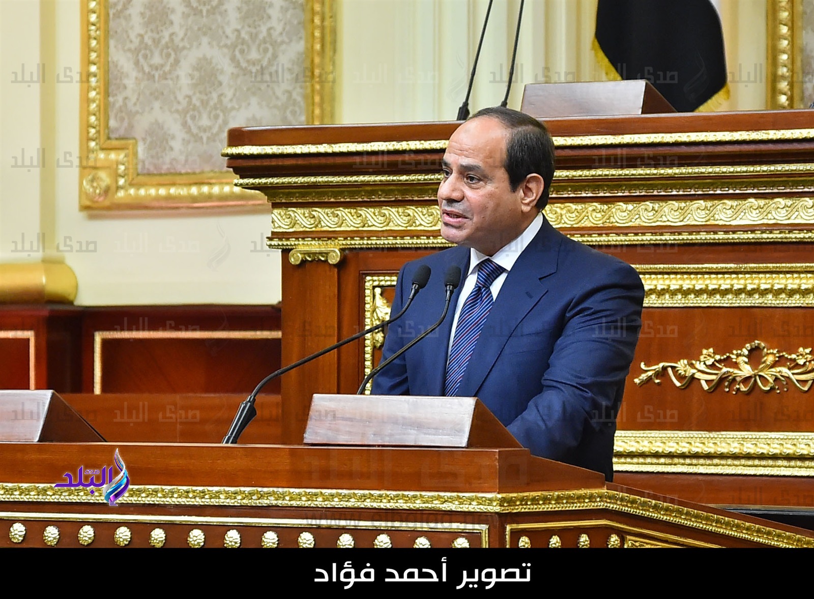 الرئيس السيسي خلال أداء اليمين الدستورية بمجلس النواب