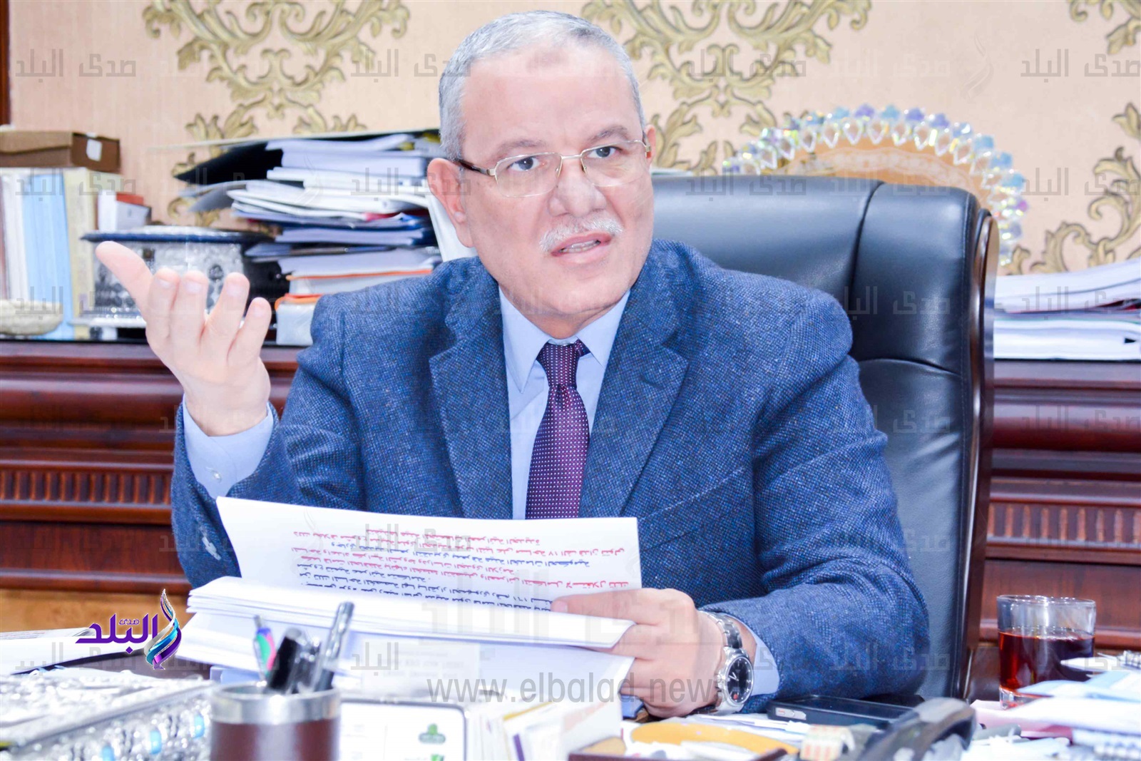 اللواء عصام البديوى محافظ المنيا