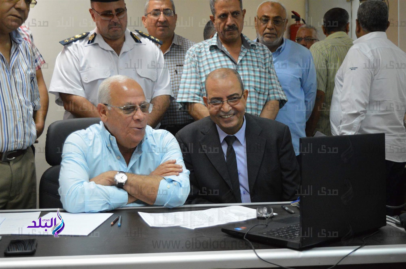 محافظ بورسعيد يتفقد غرفة عمليات الثانوية العامة