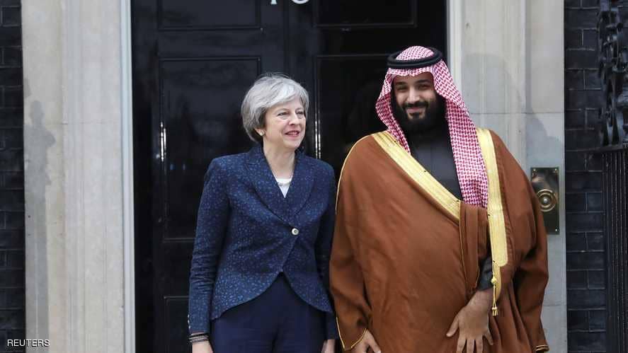 ولي العهد السعودي ورئيسة وزراء بريطانيا ولي العهد السعودي ورئيسة وزراء بريطانيا