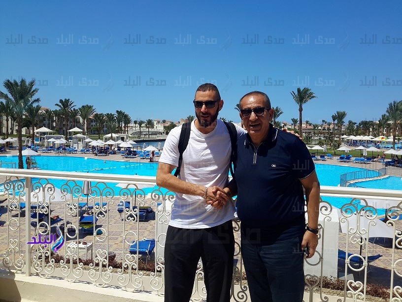 النجم الفرنسي كريم بنزيما لاعب ريال مدريد