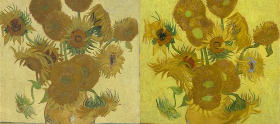 لوحة عباد الشمس لـ فان جوخ