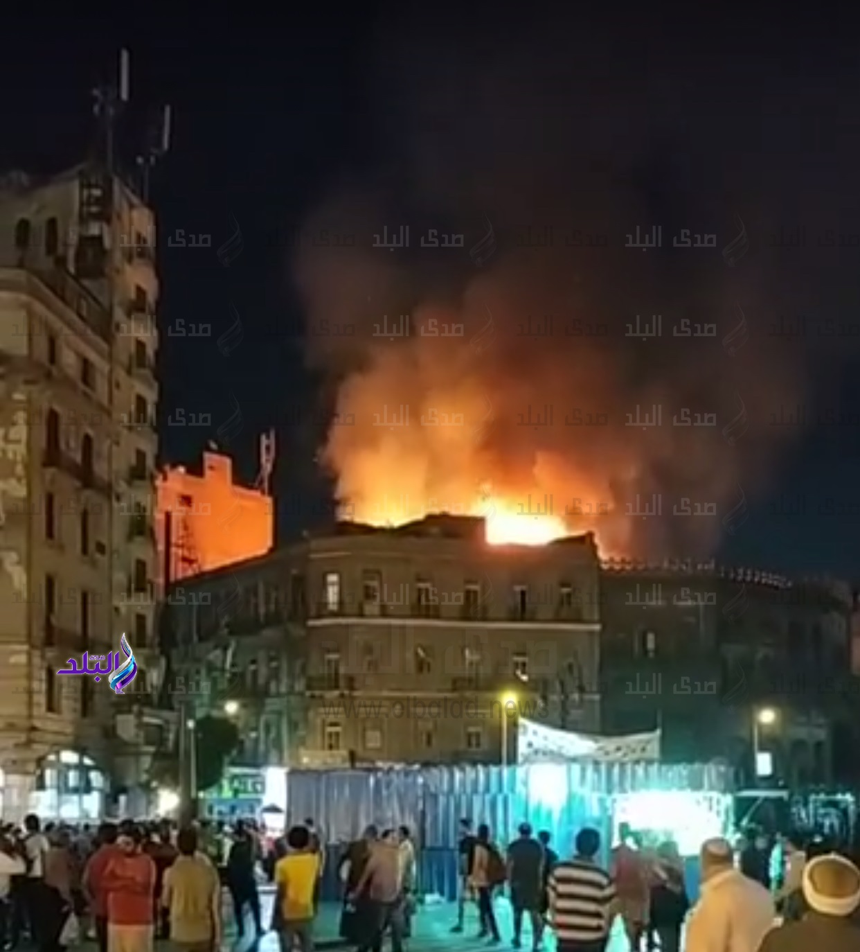 صورة من الحريق