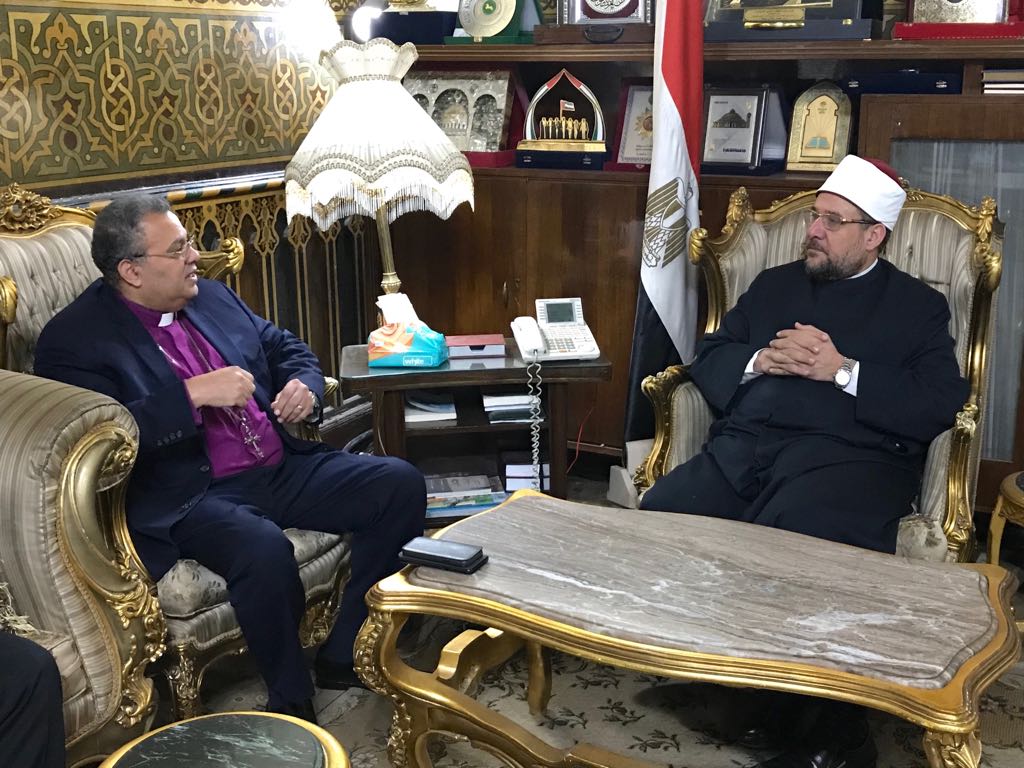وزير الأوقاف و رئيس الطائفة الانجيلية 