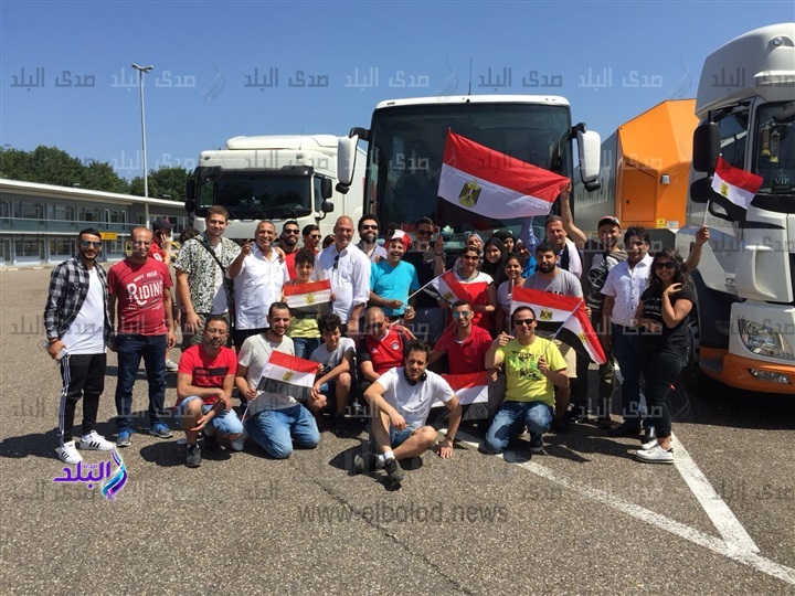 زحف الممصريون إلى بلجيكا لتشجيع منتخب مصر