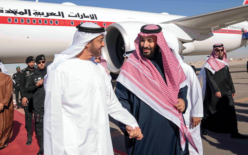 الأمير محمد بن سلمان، والشيخ محمد بن زايد الأمير محمد بن سلمان، والشيخ محمد بن زايد
