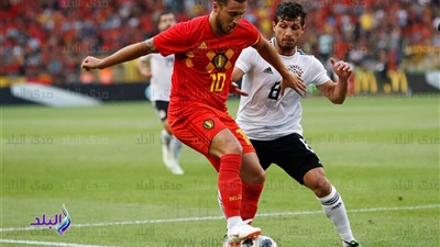 جانب من لقاء المنتخب المصري مع منتخب بلجيكا جانب من لقاء المنتخب المصري مع منتخب بلجيكا