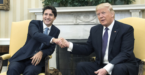 ترامب وترودو