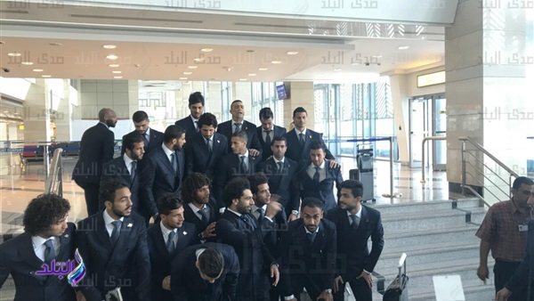 المنتخب المصرى فى مطار القاهرة