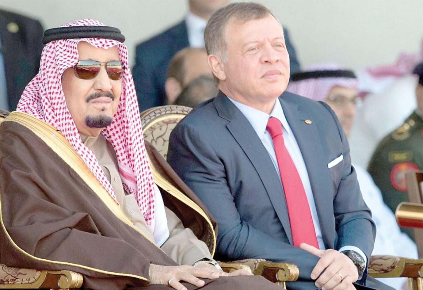 العاهل السعودي ونظيره الاردني 