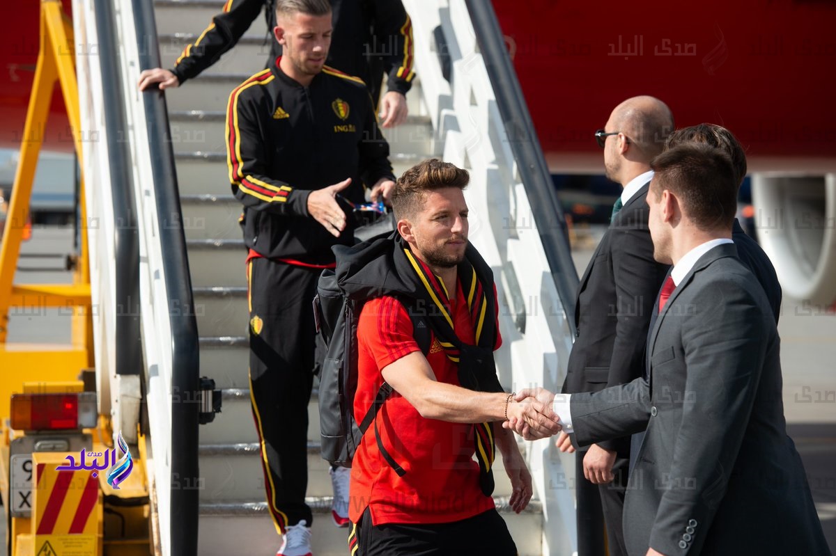 وصول منتخب بلجيكا إلى روسيا 