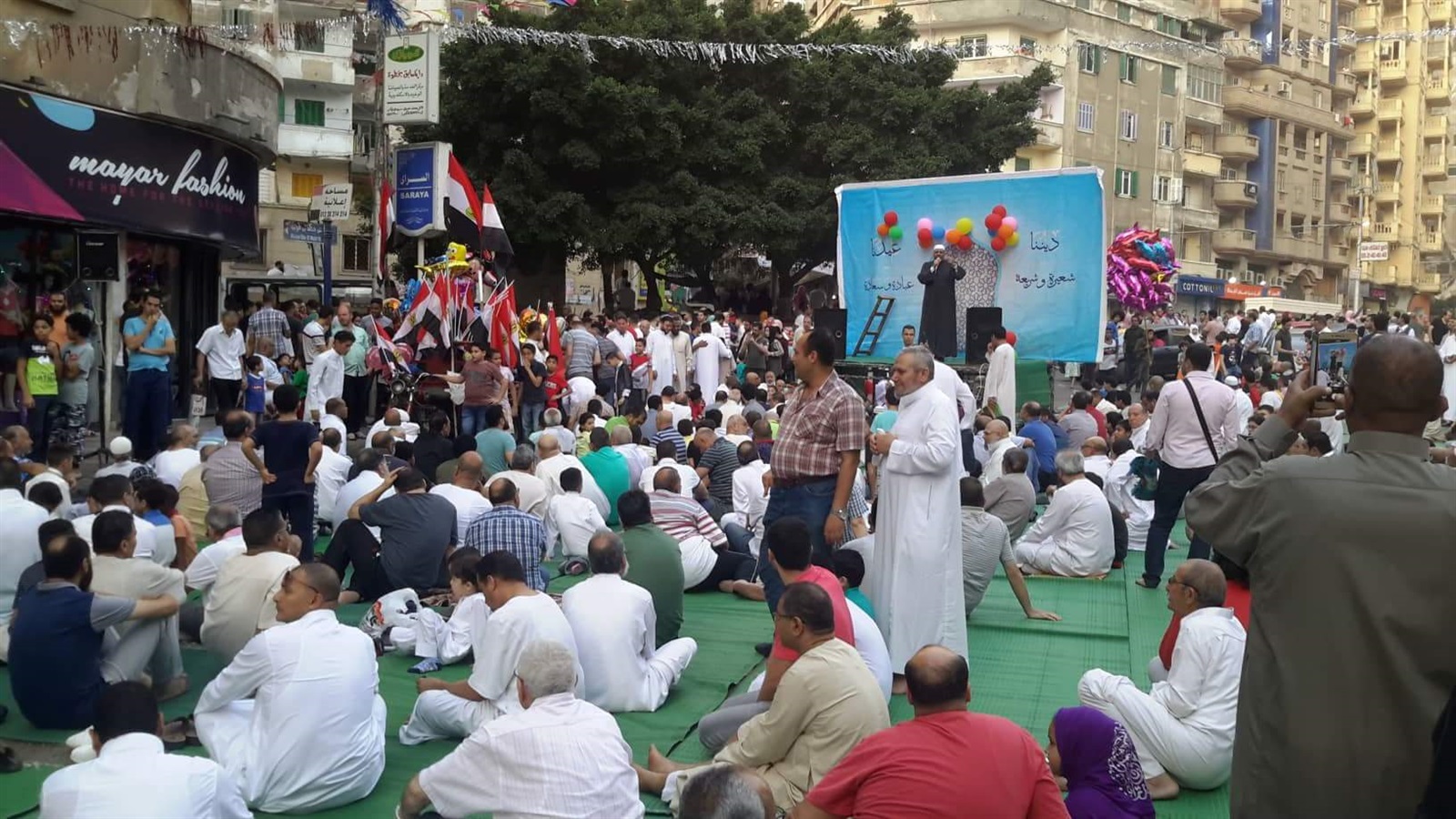 ساحات صلاة العيد في الاسكندرية