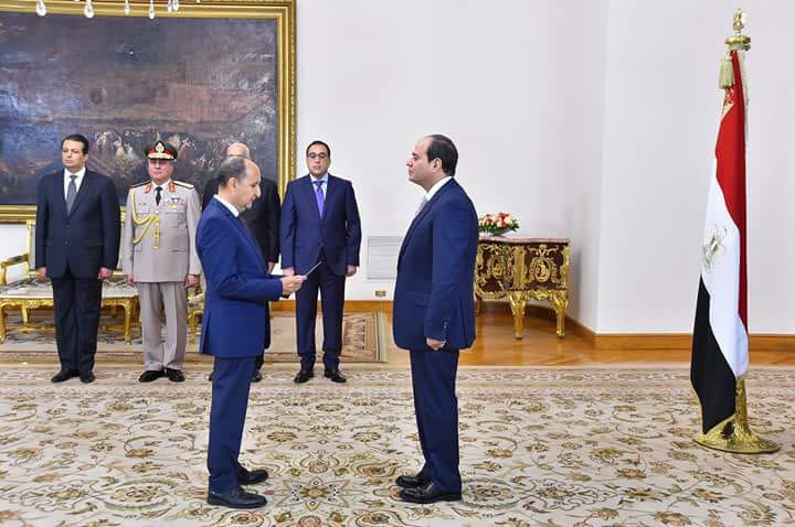 نصار يؤدى اليمين امام السيسى نصار يؤدى اليمين امام السيسى