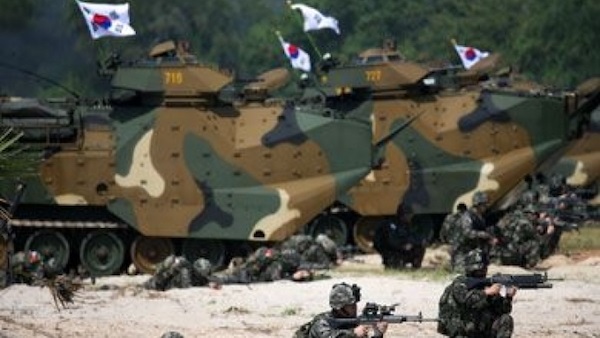 الجيش الكوري الجنوبي يجري مناورات عسكرية للدفاع عن جزر دوكدو