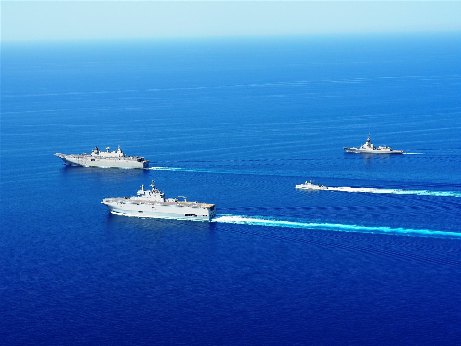 صورة للتدريب البحري المشترك