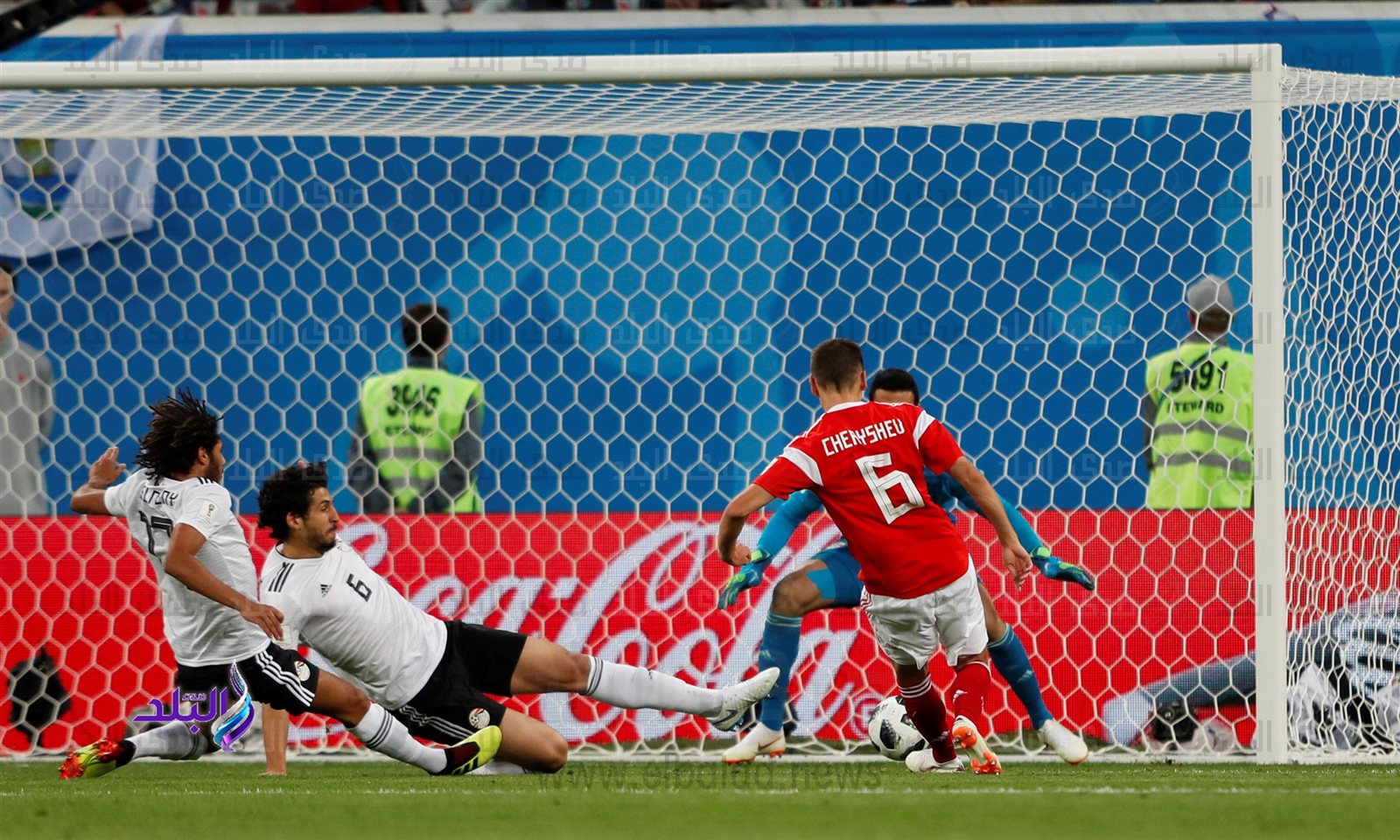 الهدف الثاني لروسيا أمام مصر 