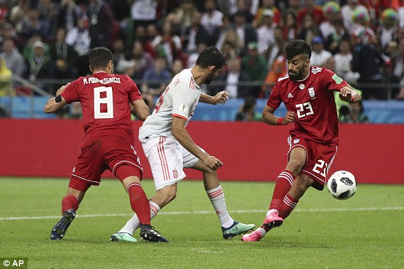 مباراة اسبانيا وايران