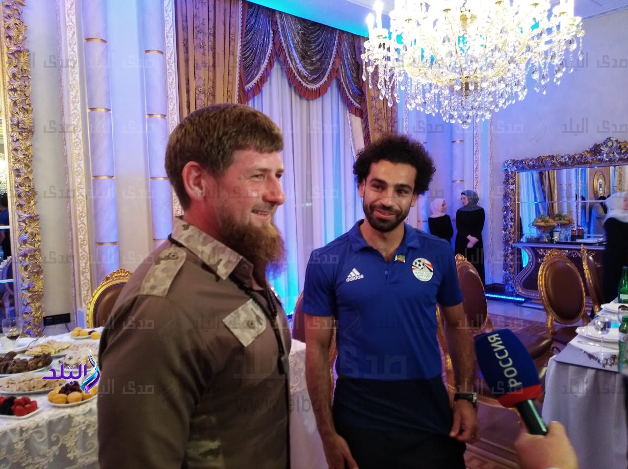 الرئيس الشيشاني و محمد صلاح 