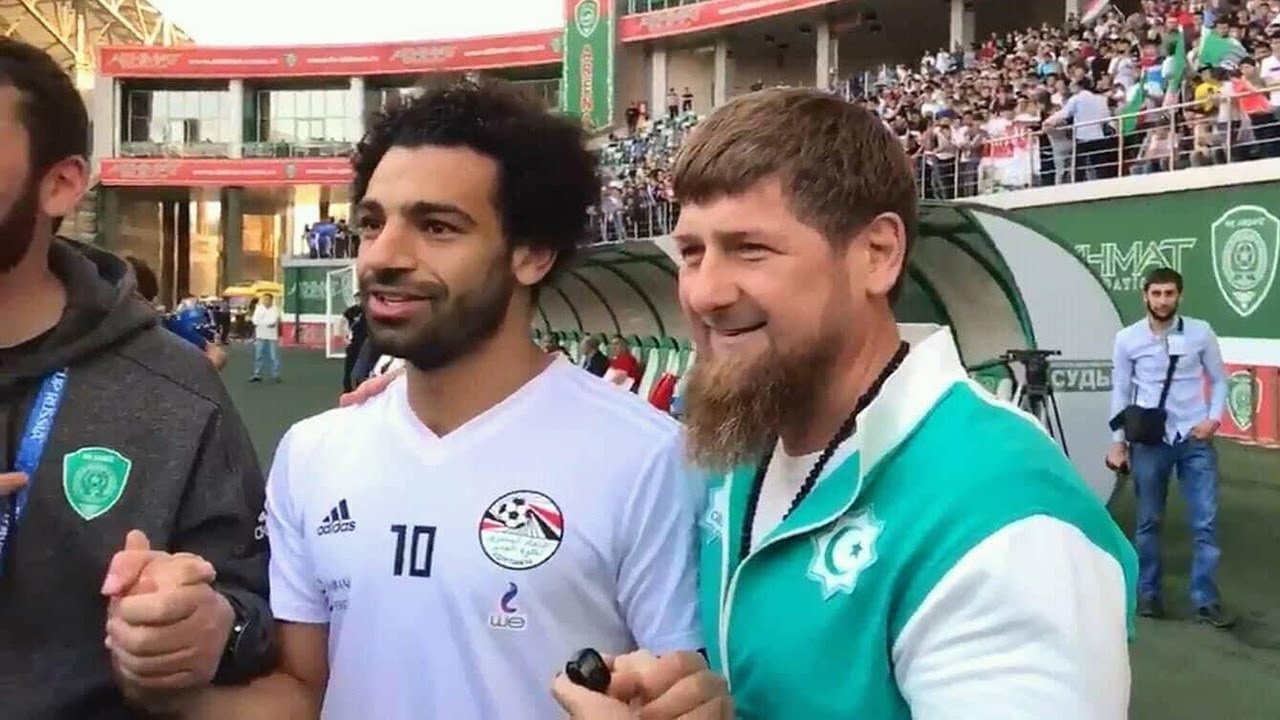 رمضان قاديروف ومحمد صلاح رمضان قاديروف ومحمد صلاح