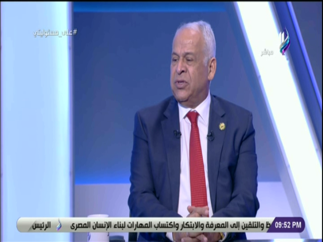 فرج عامر رئيس نادى سموحه وعضو مجلس النواب