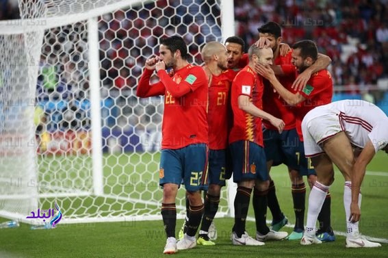 احتفال لاعبي منتخب اسبانيا 
