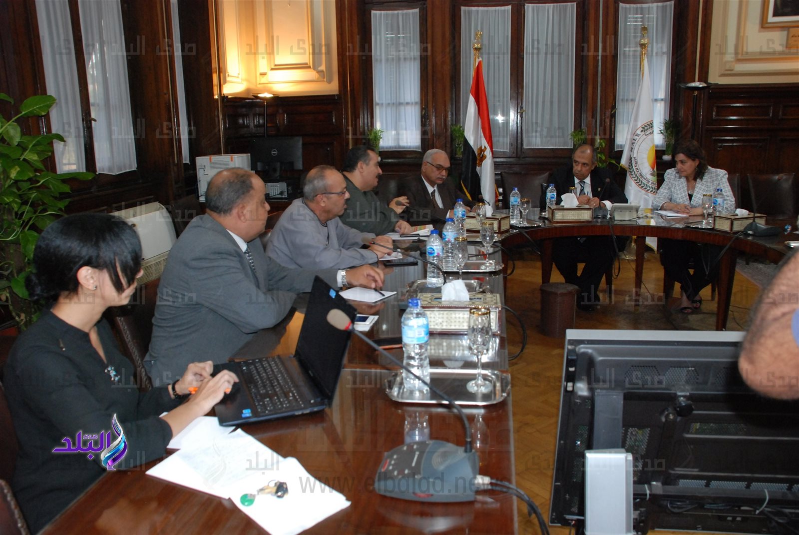 وزير الزراعة خلال الإجتماع