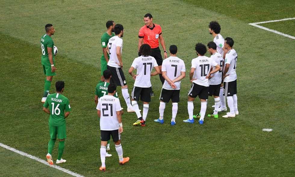 من مباراة مصر والسعودية من مباراة مصر والسعودية