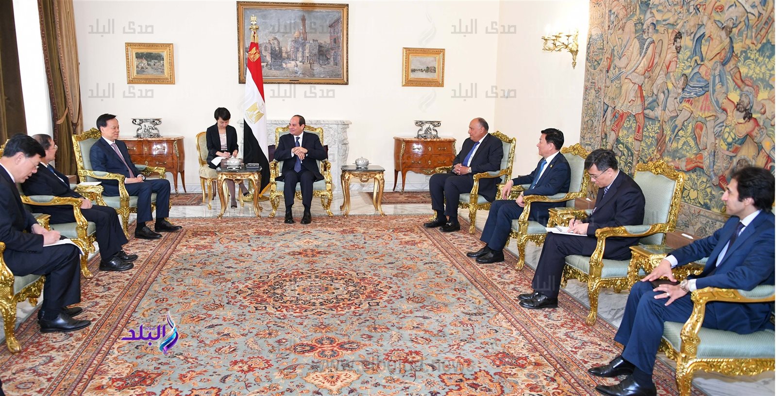الرئيس السيسي ووفد الحزب الشيوعي الصيني الرئيس السيسي ووفد الحزب الشيوعي الصيني